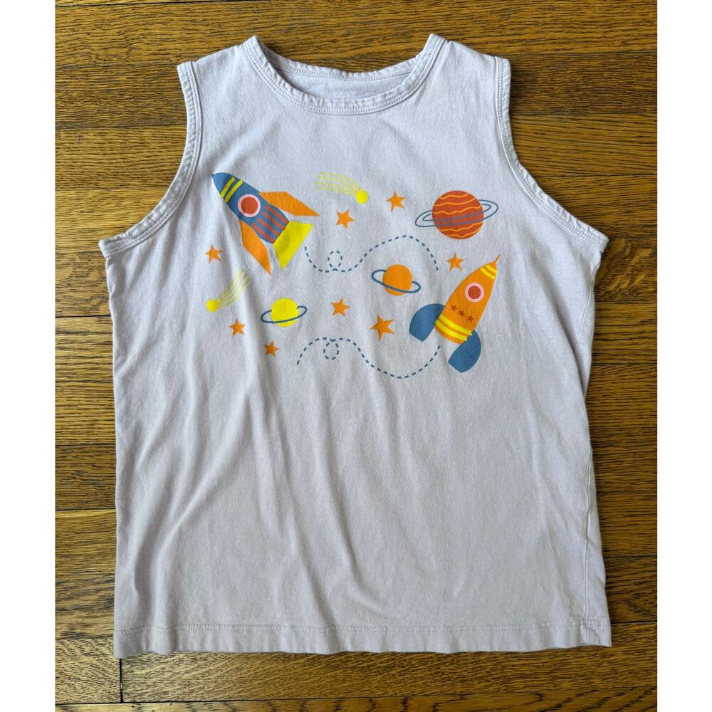 Piccolina Girls' Space Rocket Tank Top Size 8